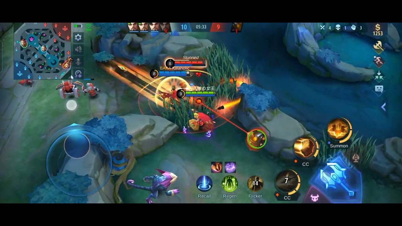 MINISTER vs JAWHEAD 😁......Mirror mode..!!! Mobile legend Bang bang.