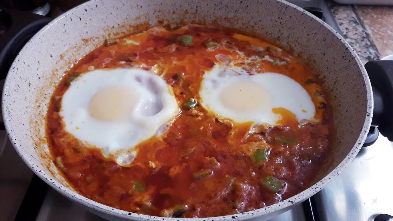 شكشوكة فلفل وطماطم /أخيرا شريت الحاجة إلى عندي برشا نحب عليها
