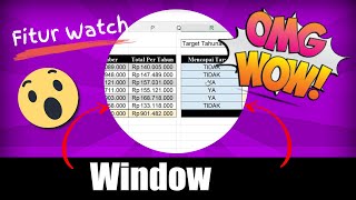 Fitur Watch Window Excel Melacak Hasil Formula Tertentu