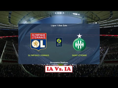 Olympique Lyonnais As Monaco Pes 2021 Ligue 1 Uber Eats 2020 21 8eme Journee Ia Vs Ia Youtube
