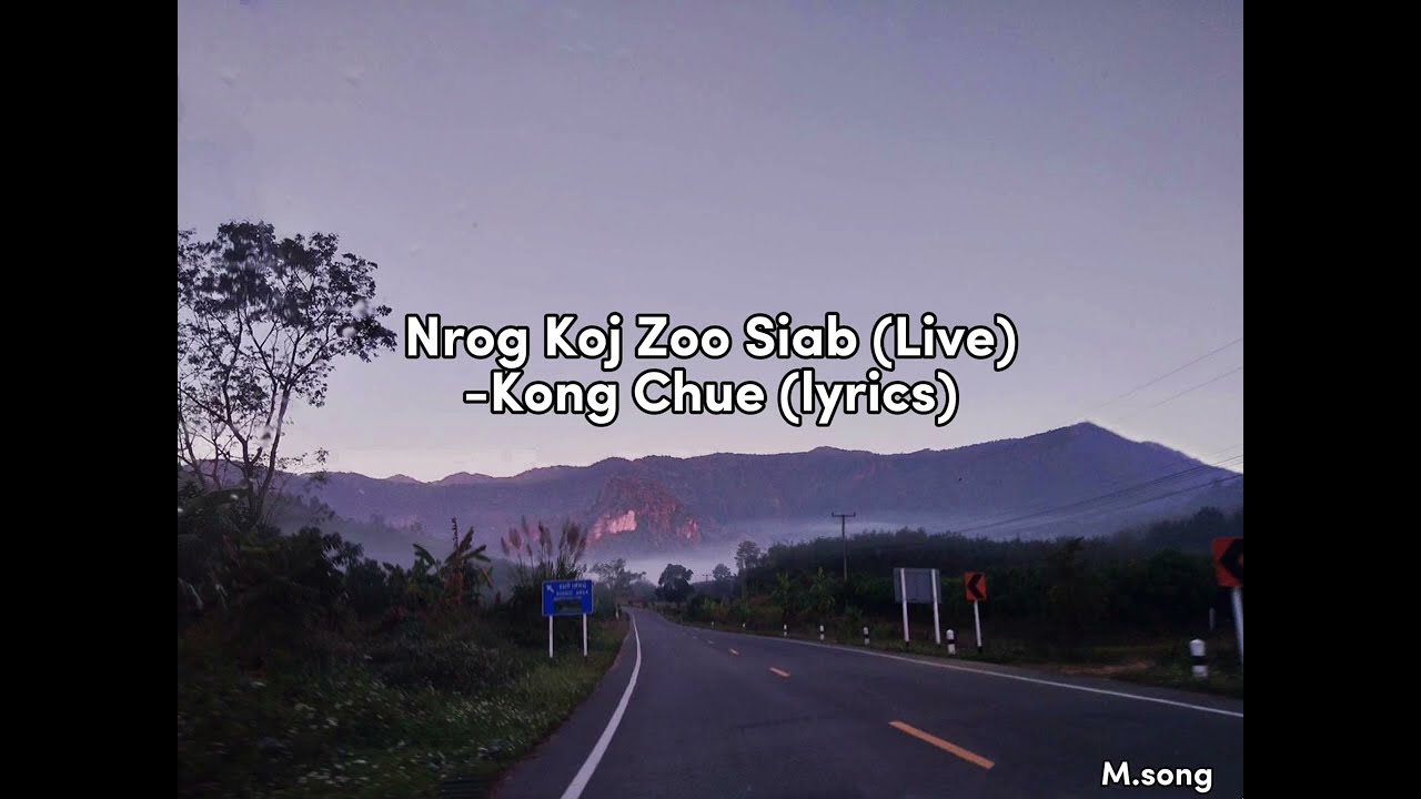 Nrog Koj Zoo Siab (Live)-Kong Chue (lyrics) 
