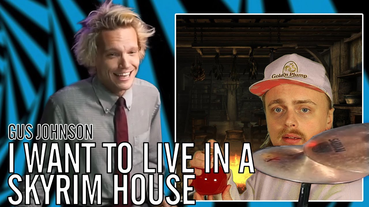Gus Johnson - i want to live in a skyrim house | Office Drummer [First Time Hearing]