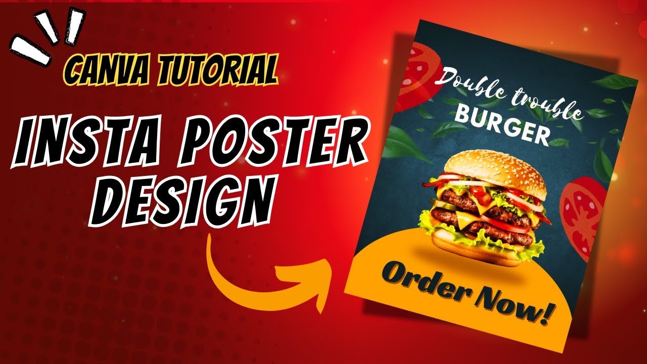 Canva Beginners Tutorial: Design a Pro Food Insta Poster Step-by-Step (No Experience Needed)
