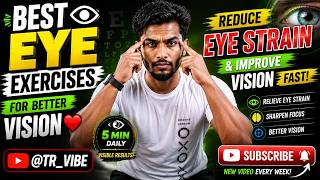 Best Eye Exercises for Better Vision 👀 | Reduce Eye Strain & Improve Vision Fast ❤ #eyeexercise