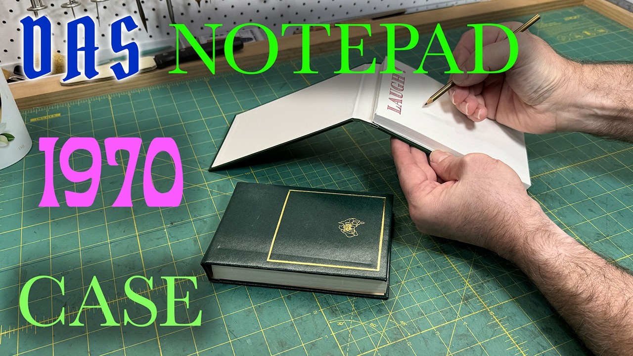 Classical Note Computer Case Replica of a 1970 Notepad Case // Adventures in Bookbinding - YouTube