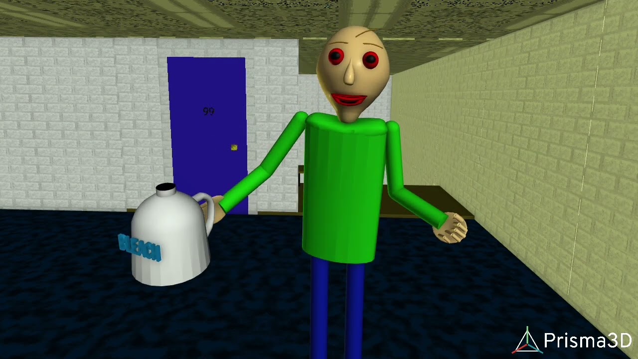 baldi puts bleach on his eyes (EXTENDED)