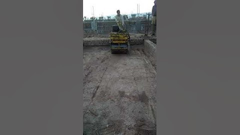 Compaction with mini roller #machine #construction #youtubeshorts #shorts #shortvideo #trending