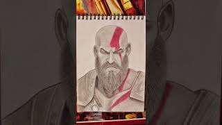 Download Lagu The Ghost of Sparta in Pencil – Kratos Fan Art 🎨⚔️ #Shorts\ MP3
