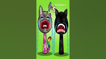 Crying Sprunki OC Nyan Cat VS OIIA Spinning Cat 😭😭 #sprunki #incredibox #incrediboxsprunki