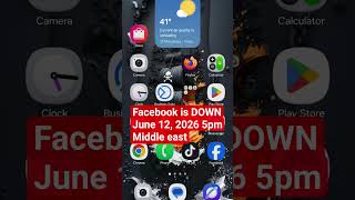 facebook messenger is Down Global outage, cant login, auto log out June 12, 2026 5pm middle east
