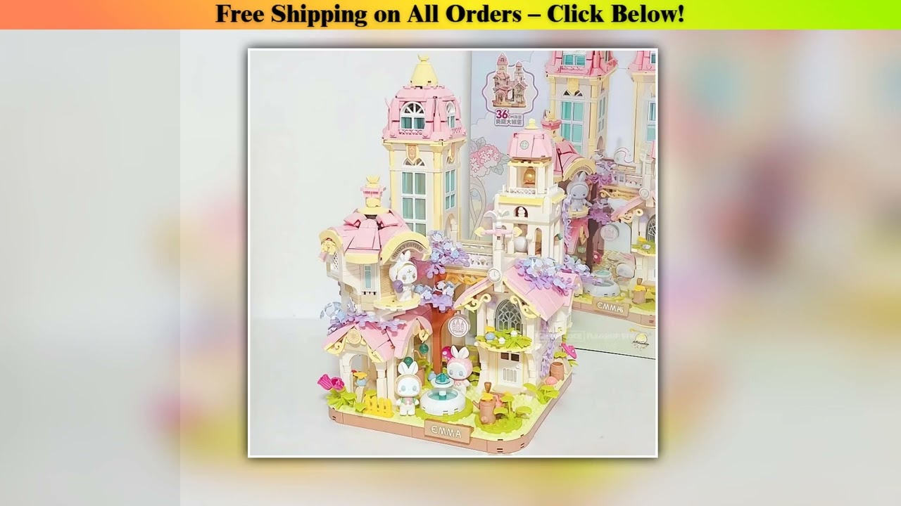 EMMA Secret Forest Assembling Building Blocks Kawaii Dream Castle Toy Model Desktop Ornaments