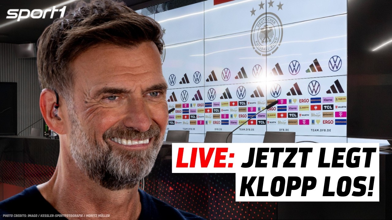 Klopp-Vorstellung LIVE! 🔴 Die erste DFB-PK mit dem neuen Bundestrainer | SPORT1