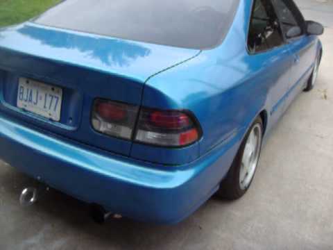 1996 Honda Civic SI fresh paint - YouTube