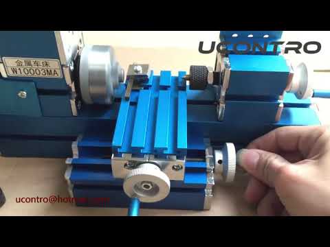 AC100V~240V 50//60HZ Mini Metal Lathe Machine CNC DIY Tool Benchtop Wood Lathe Woodworking for Hobby Sience Education Modelmaking