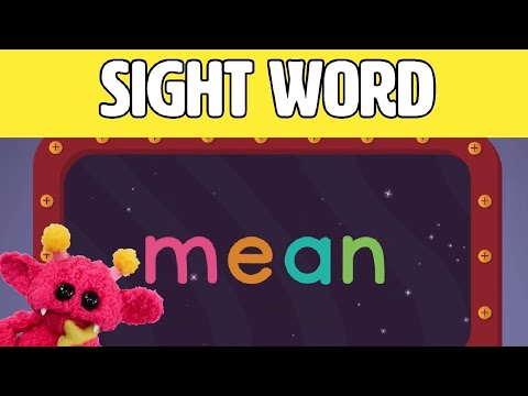 MEAN - Let's Learn the Sight Word MEAN with Hubble the Alien! | Nimalz Kidz! Songs and Fun!