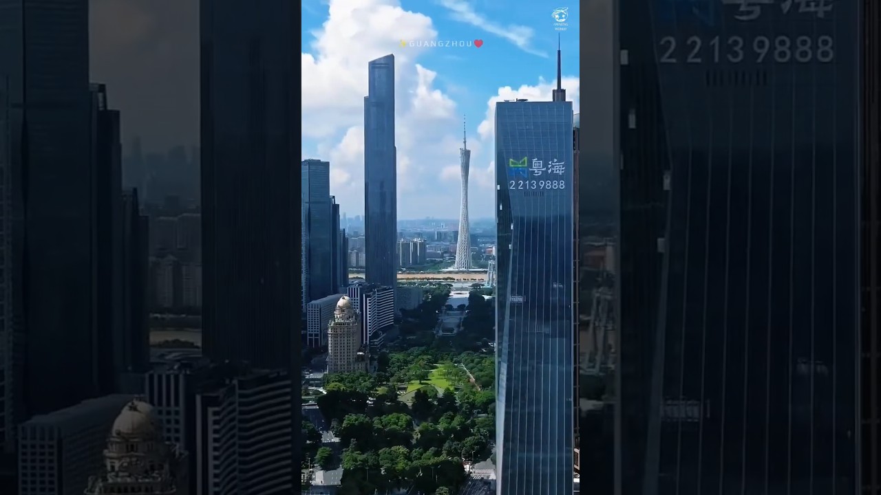 Guangzhou Drone View 2025 🌆 | Stunning Skyline & City Lights. 