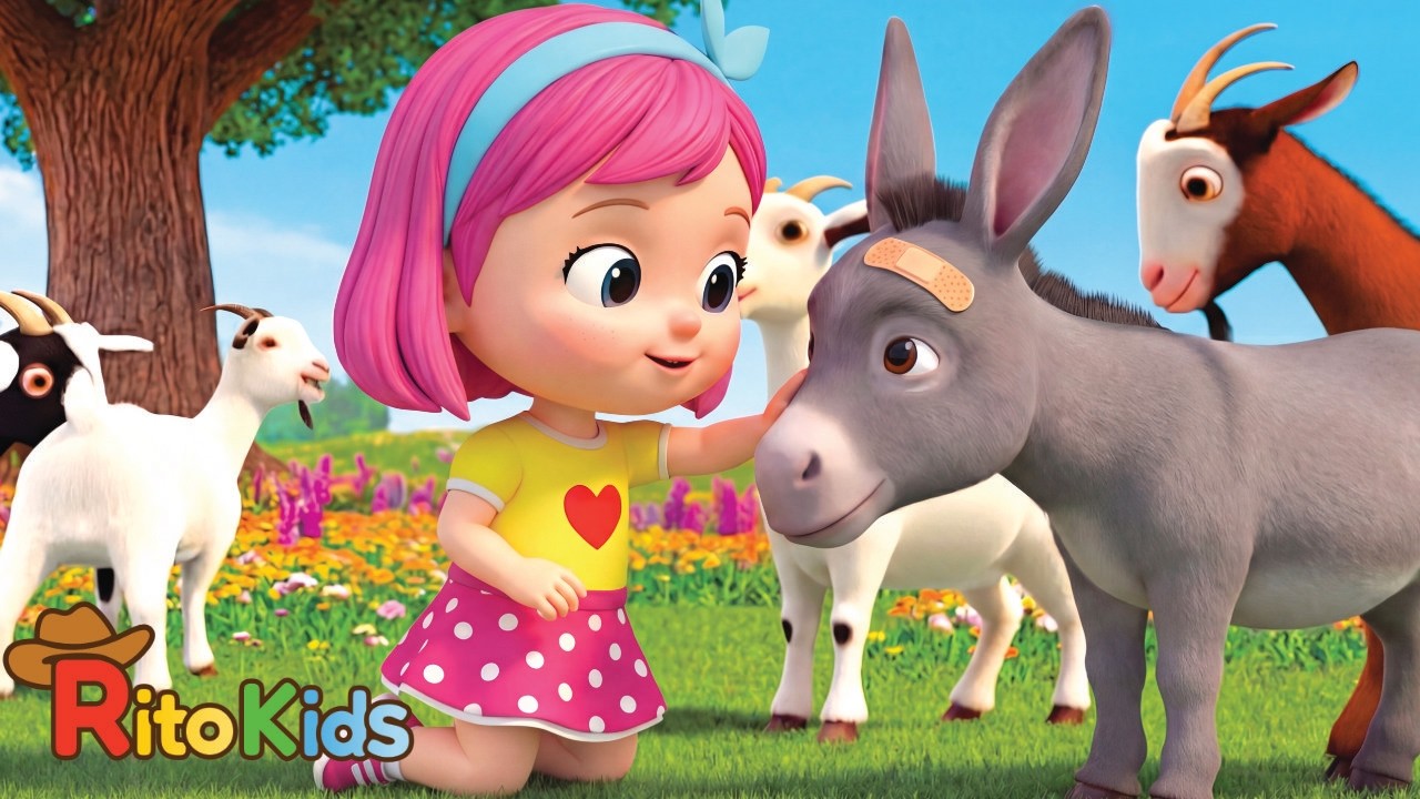 A Mi Burro le Duele la Cabeza | Vaca Lola Canciones Infantiles | Rito Kids