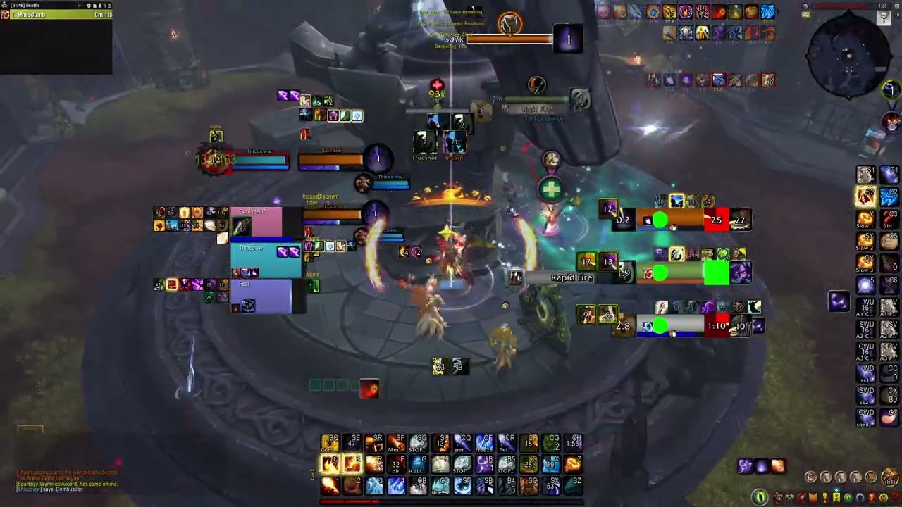Thiccoww 3v3 Black Rook Win (Mage/Lock/Hpal)