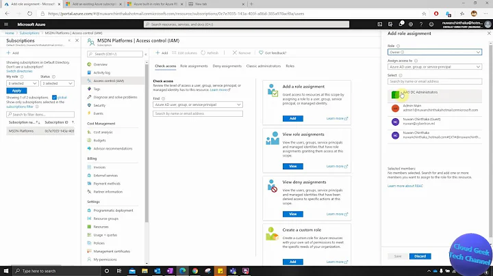 Migrate an Azure subscription attached to an Azure Tenant to another Azure Tenant