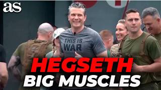 HEGSETH works out with American troops aboard USS Boxer in viral moment