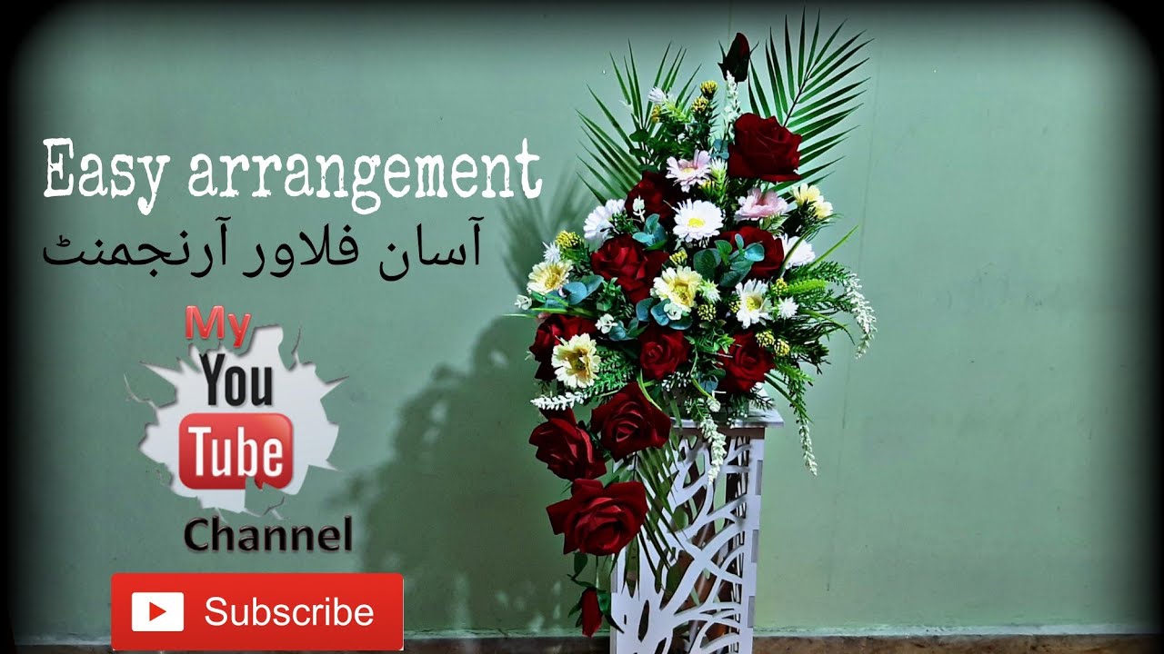 How to make flowers arrangements/artificial flowers arrangements ideas