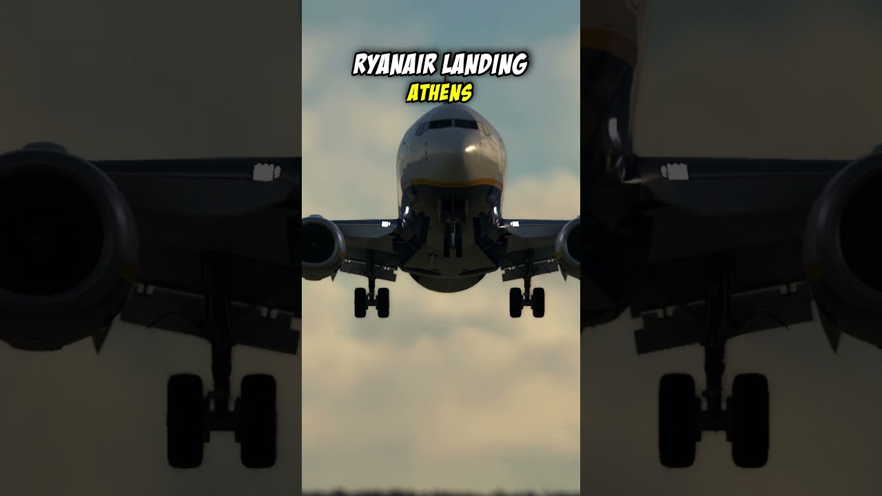Greasy Ryanair Landing in Greece 