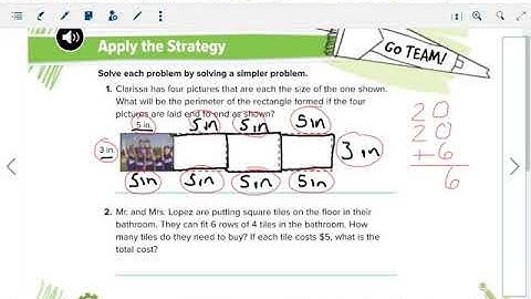 My Math Ch. 13, lesson 2