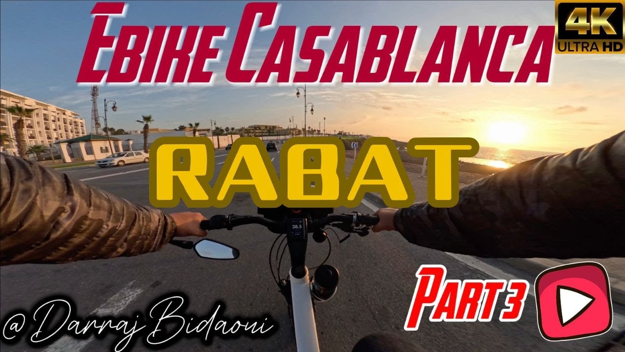 دراج البيضاوي تالف في الرباط Bike Tour Rabat Morocco 4K 🇲🇦