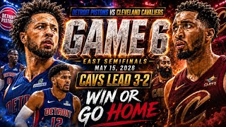 디트로이트 피스톤스 vs 클리블랜드 캐벌리어스 · 6차전 · 2026 NBA 플레이오프 풀 경기 · NBA2K26 screenshot 3