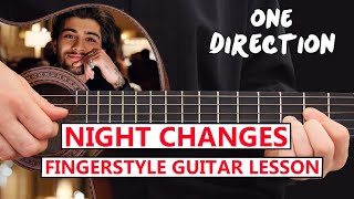 Night Changes - One Direction - Guitar Fingerstyle Lesson Step by step Profile