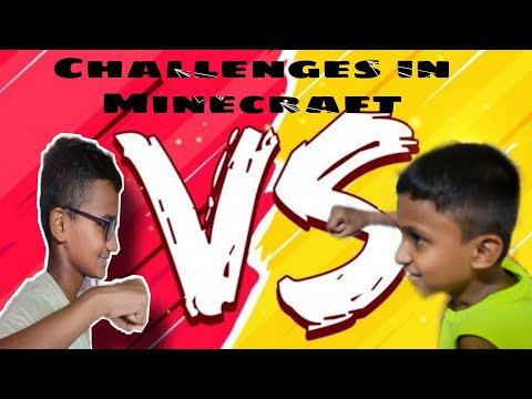 (Three Challenges)🥳in Minecraft with My friend