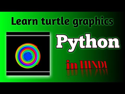 Make turtle graphics | python tutorial #python #turtle