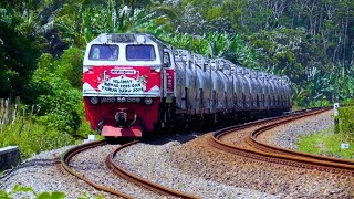 TOP‼️22 KERETA API PANJANG NGEBUT DI TIBER KEDIRI PURWOKERTO SPOT ESTETIK
