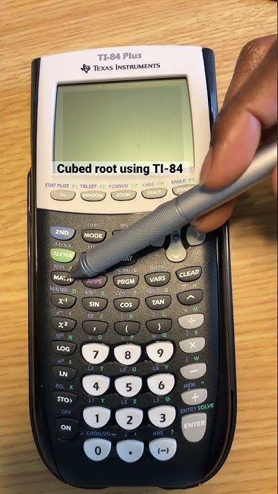 How To Do A Cubed Root On A Ti-84 Plus Cubed Root using TI-84 - YouTube