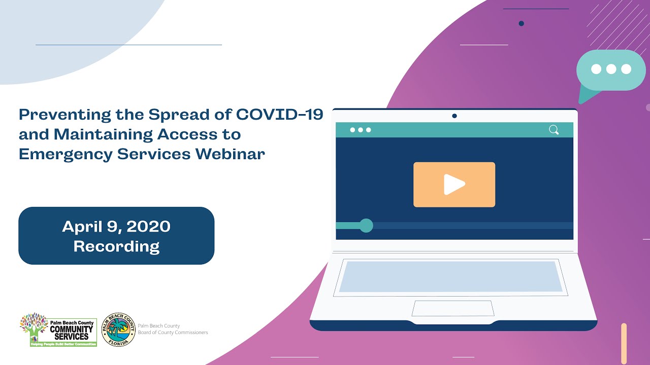 April 9, 2020 - Preventing the Spread of COVID-19 and Maintaining Access to Emergency Services