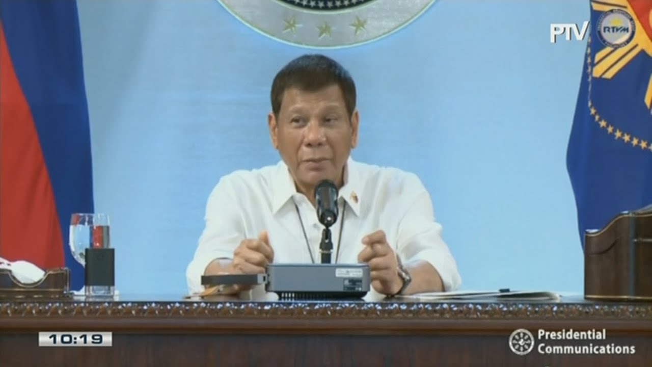 Duterte addresses the nation