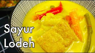 Sayur Lemak Lodeh for Lontong | Easy Malay-Indonesian mixed vegetables coconut curry stew