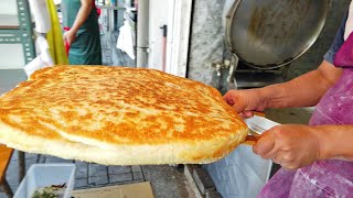 Taiwanese Street Food  Giant Scallion Pancake