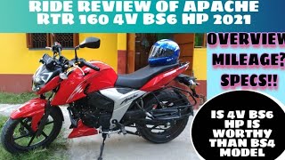 #tvs#apache 1604v hp detail ride review of the all new tvs apache 160 4v HP edition 