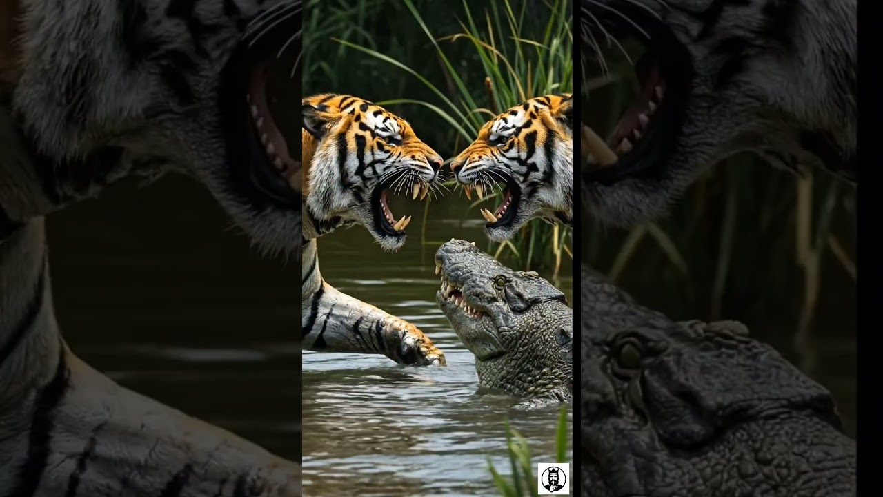 Ancient Giant Tiger vs Crocodile | Epic Battle in Africa’s Primeval Jungle River..