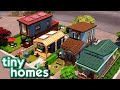 Building a Row of Tiny Homes PART 1 - The Sims 4: For Rent - Speed Build