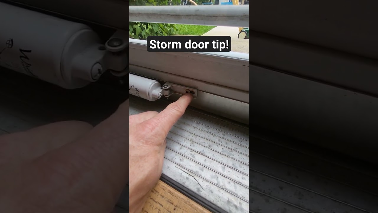 Как установить штормовую дверь (доводчик)