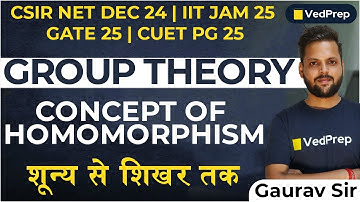 Concept of Homomorphism in Group Theory | CSIR NET | IIT JAM | GATE | CUET PG| VedPrep Maths Academy