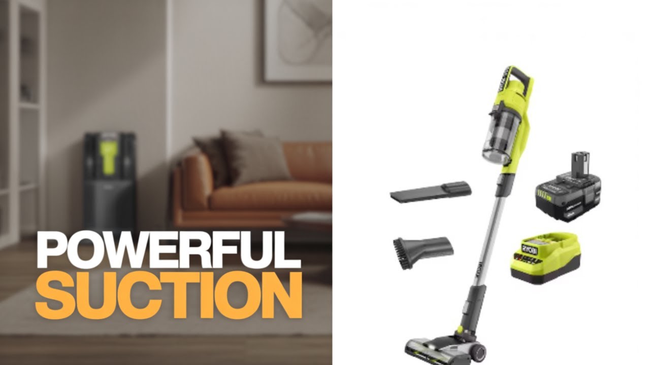 RYOBI 18V ONE+ Cordless Stick Vacuum Cleaner Kit -Unboxing & 1st Use