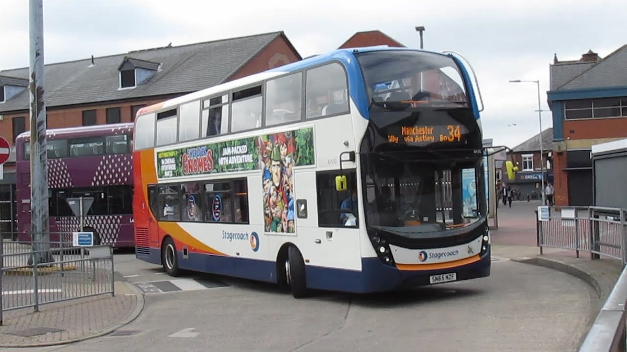 Buses at Leigh Bus Station June 2018 YouTube