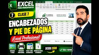 Excel desde cero Clase 7 para Principiantes | Encabezados, Pie de Página e Imágenes PROFESIONALES