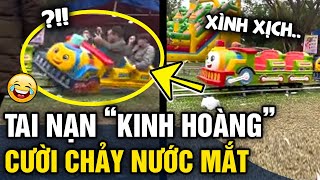 Xuất hiện clip 'TAI NẠN TÀU HỎA' ở nhà thiếu nhi khiến dân mạng CƯỜI CHẢY NƯỚC MẮT | Tin 3 Phút screenshot 3