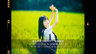 Unfinished summer field | PENTAX67 | VISIONAR 141mm f1.9 | Medium format hyperbokeh world
