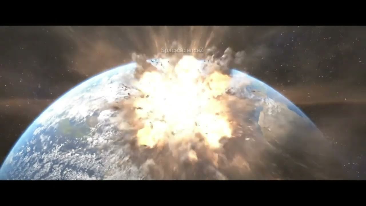 Earth and Moon Collision: Epic Space Catastrophe Unfolds! 