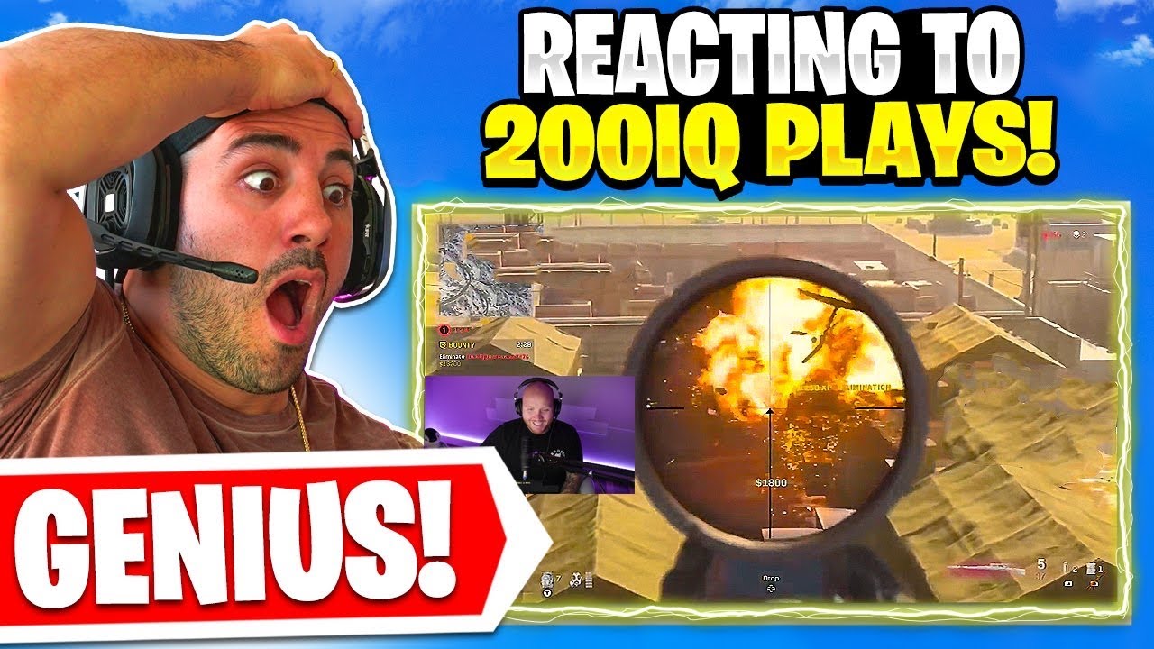 Reacting To The SMARTEST Warzone Plays! 🤯